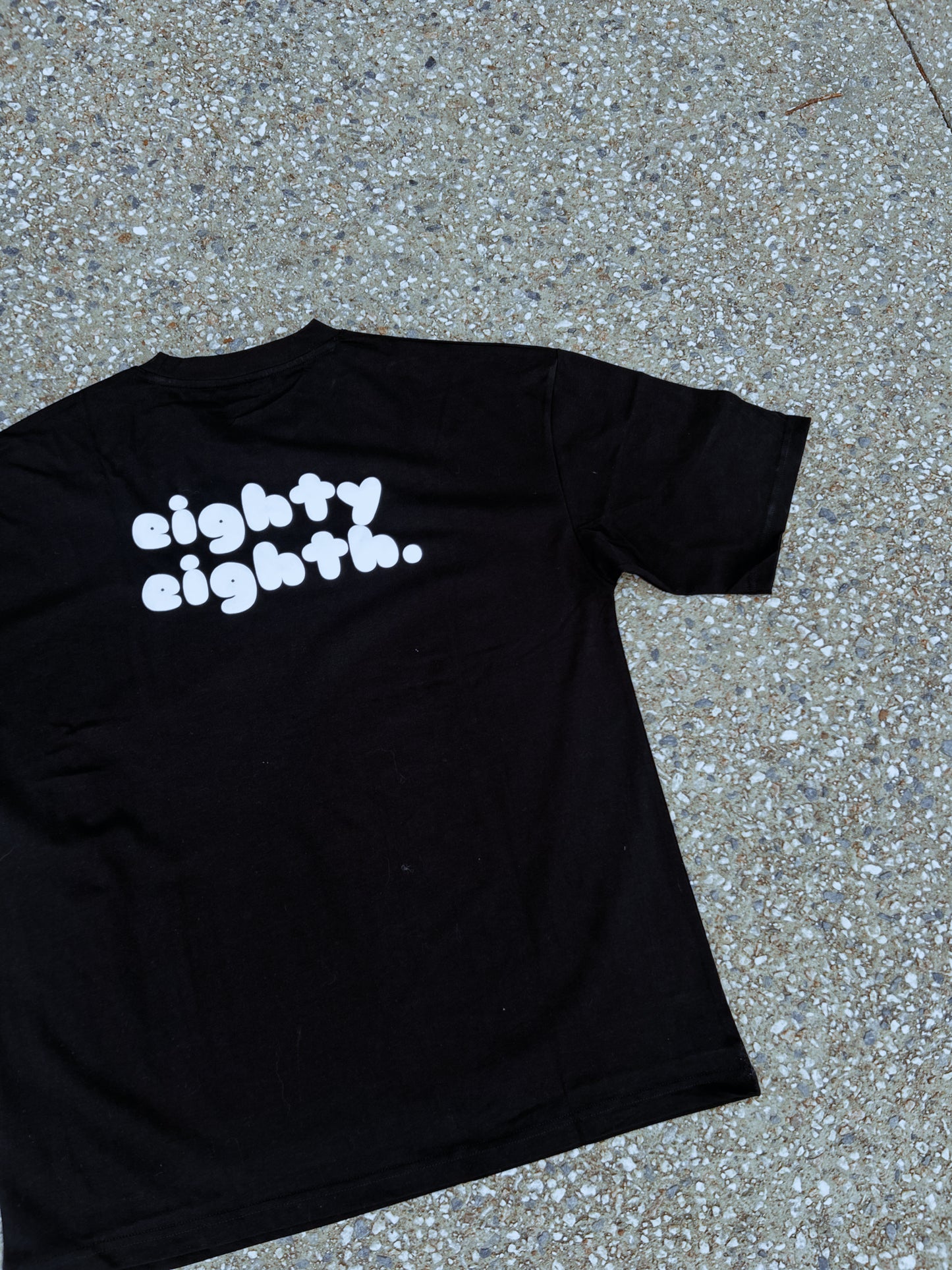 Oversized “eighty eighth.” Tee